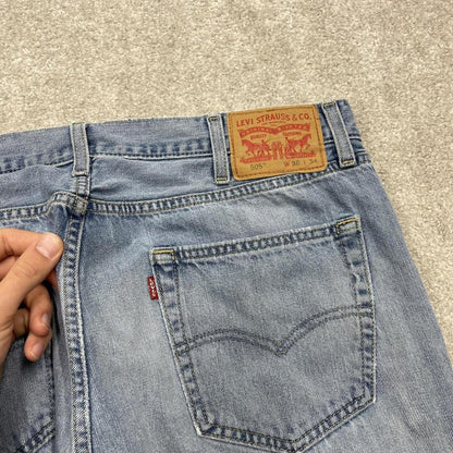 Y2k Levi's 505 jeans blue W38 Straight leg denim pants red tab logo