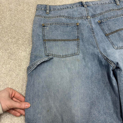 Vintage Y2k carpenter shorts skater style blue Falls creekDenim loose leg summer festival jorts