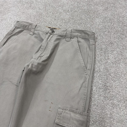 Wrangler cargo pants y2k beige W34L30 Loose straight leg skater style workwear utility