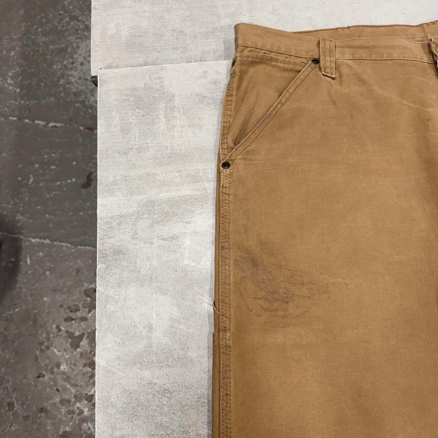 Wrangler carpenter trousers W38L30 tan loose cargo skater trousers