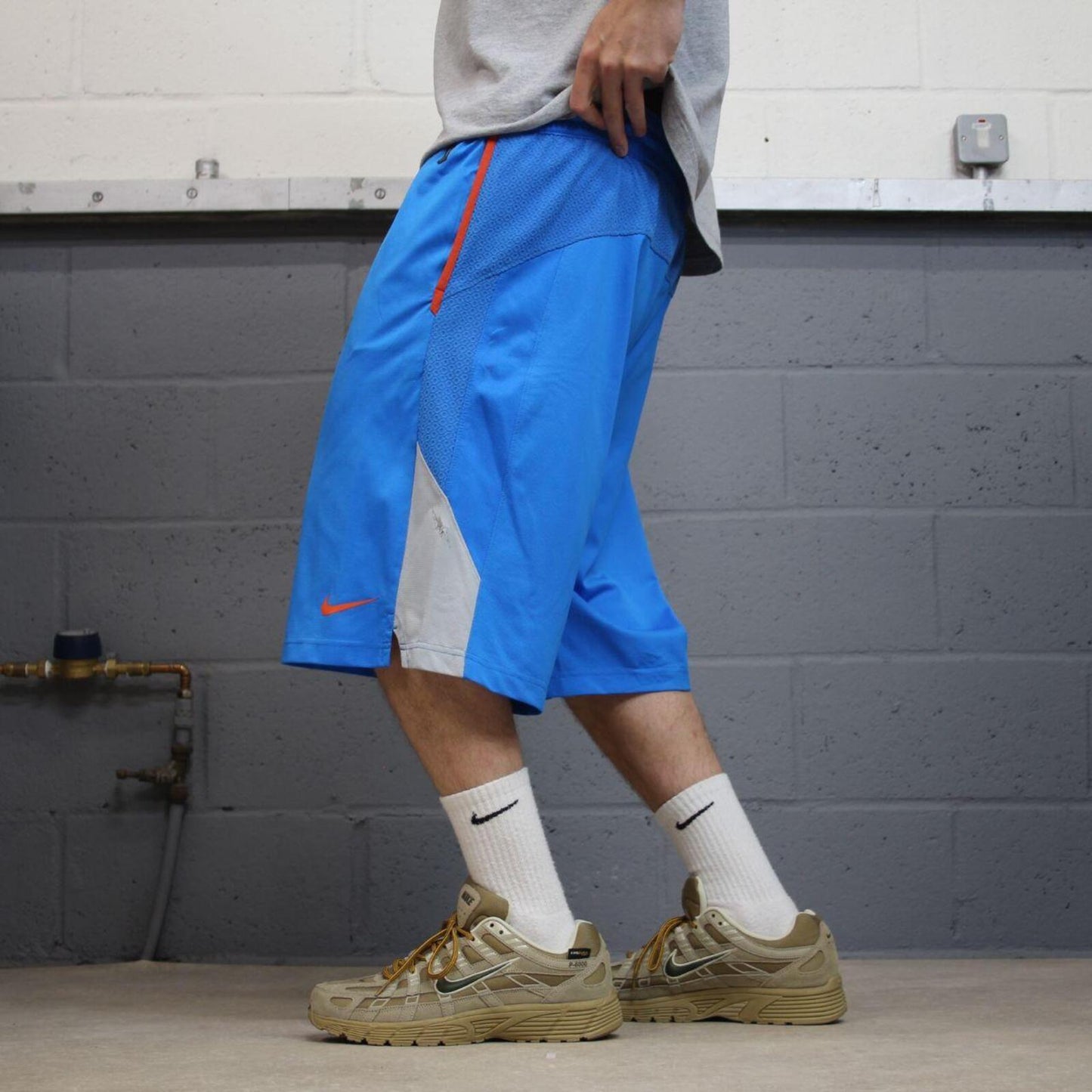 Baggy Nike sports shorts y2k blue Basketball style comfy loose floaty summer gym shorts
