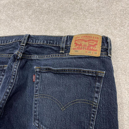 Y2k Levi's 505 jeans straight leg blue Casual denim pants red tab logo