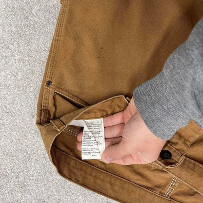 90s baggy Dickies carpenter jeans W40L32 00s skate style tan brown canvas worker cargos