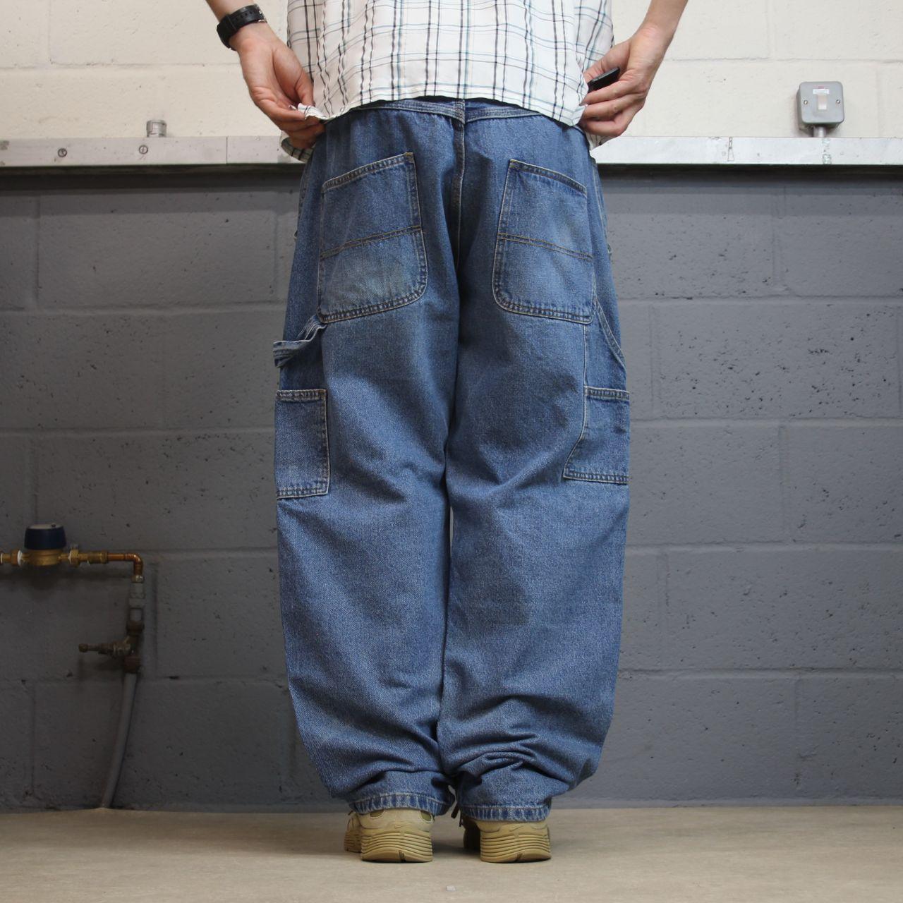 Denim carpenter jeans y2k W40L32 blue Loose straight leg skater style work cargos