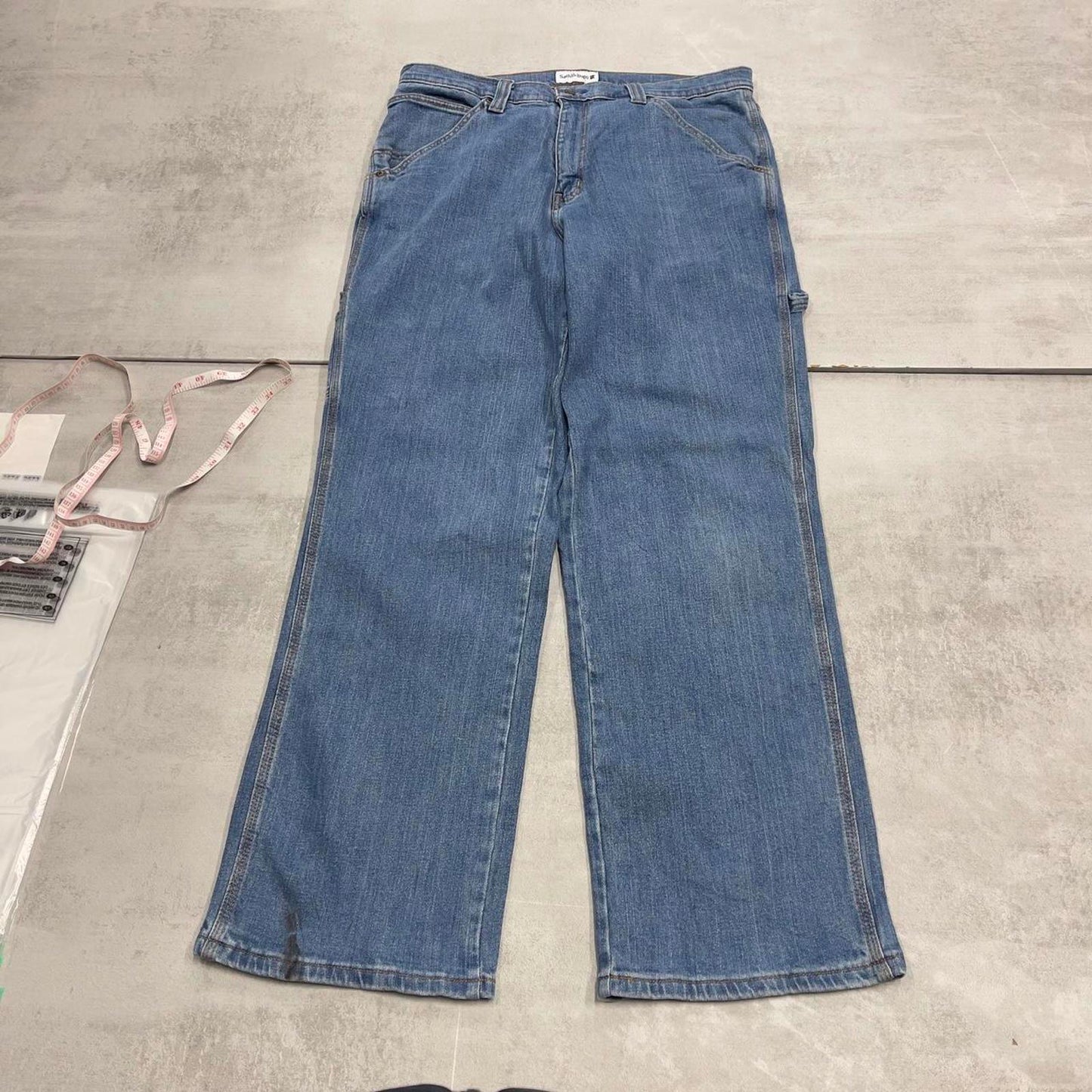 Baggy carpenter jeans W34L30 blue skater style cargos