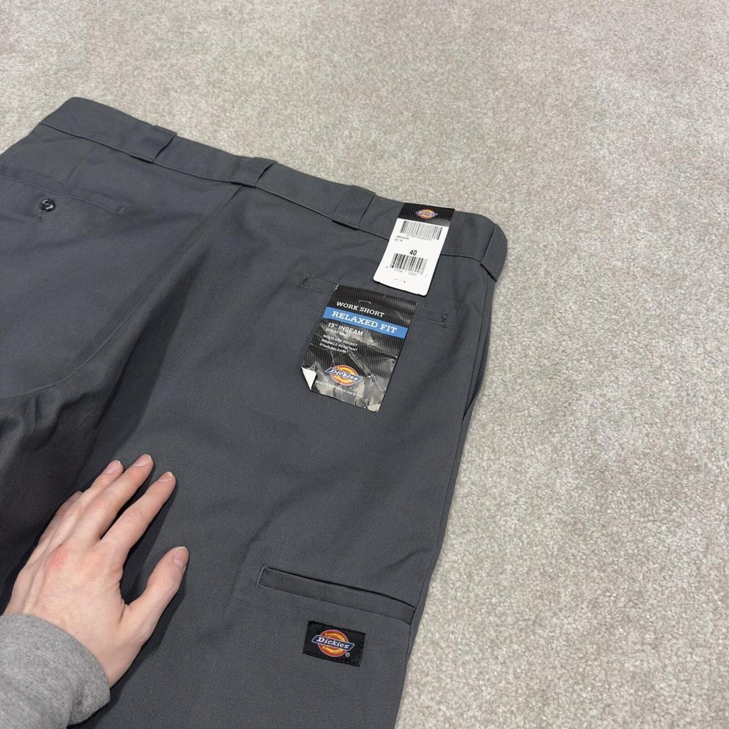 Y2K Dickies baggy cargo shorts skater style grey W40 Loose chino style shorts