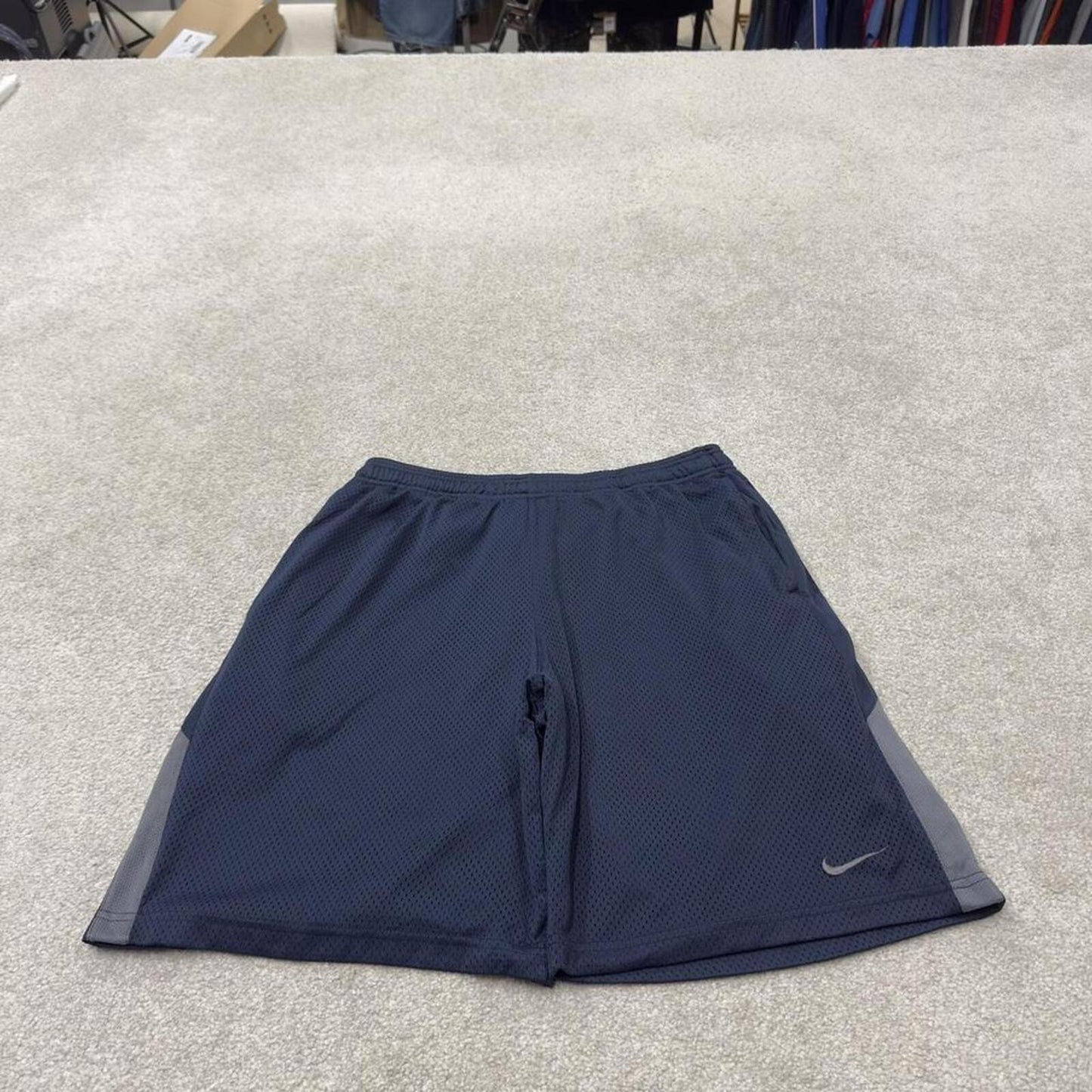 Nike sports shorts y2k floaty leg navy Casual style comfy loose floaty summer gym shorts