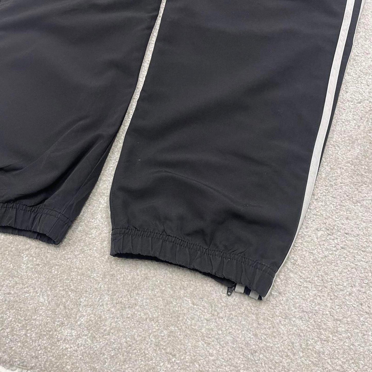 00s Adidas tracksuit bottoms black XXL loose y2k style sportswear track pants gym wear