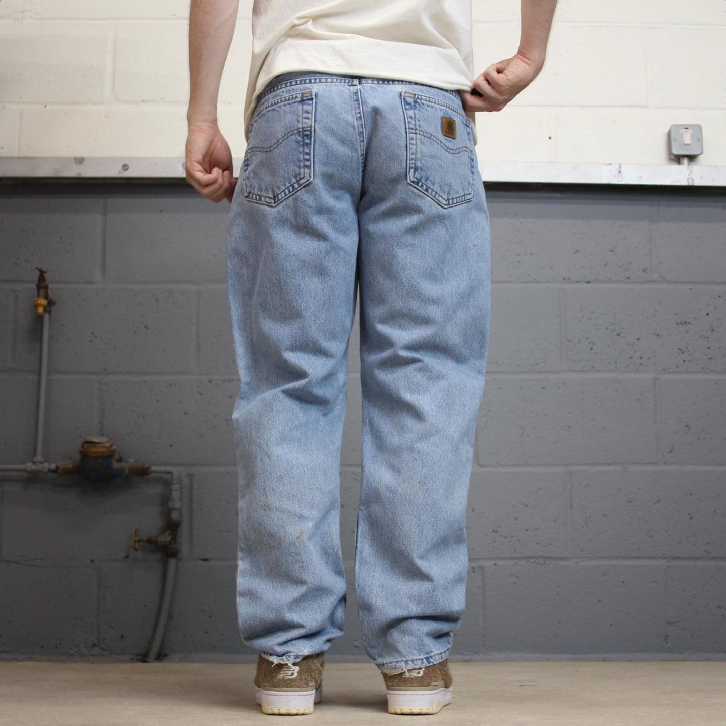 Vintage blue Carhartt jeans W36L30 loose denim 90s style skater jeans