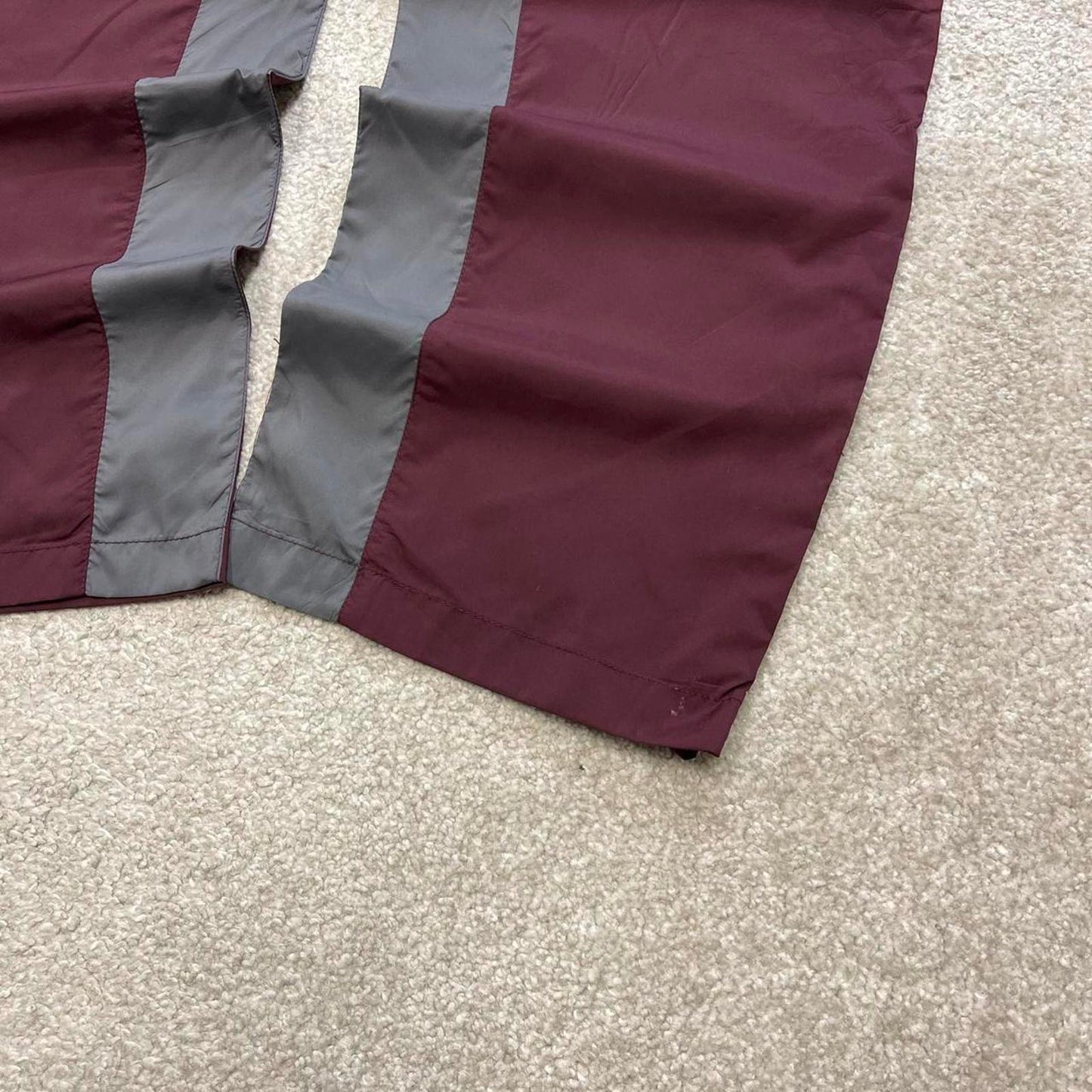 Burgundy Champion trackies Small loose baggy y2k style joggers embroidered track pants