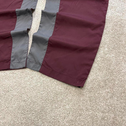 Burgundy Champion trackies Small loose baggy y2k style joggers embroidered track pants