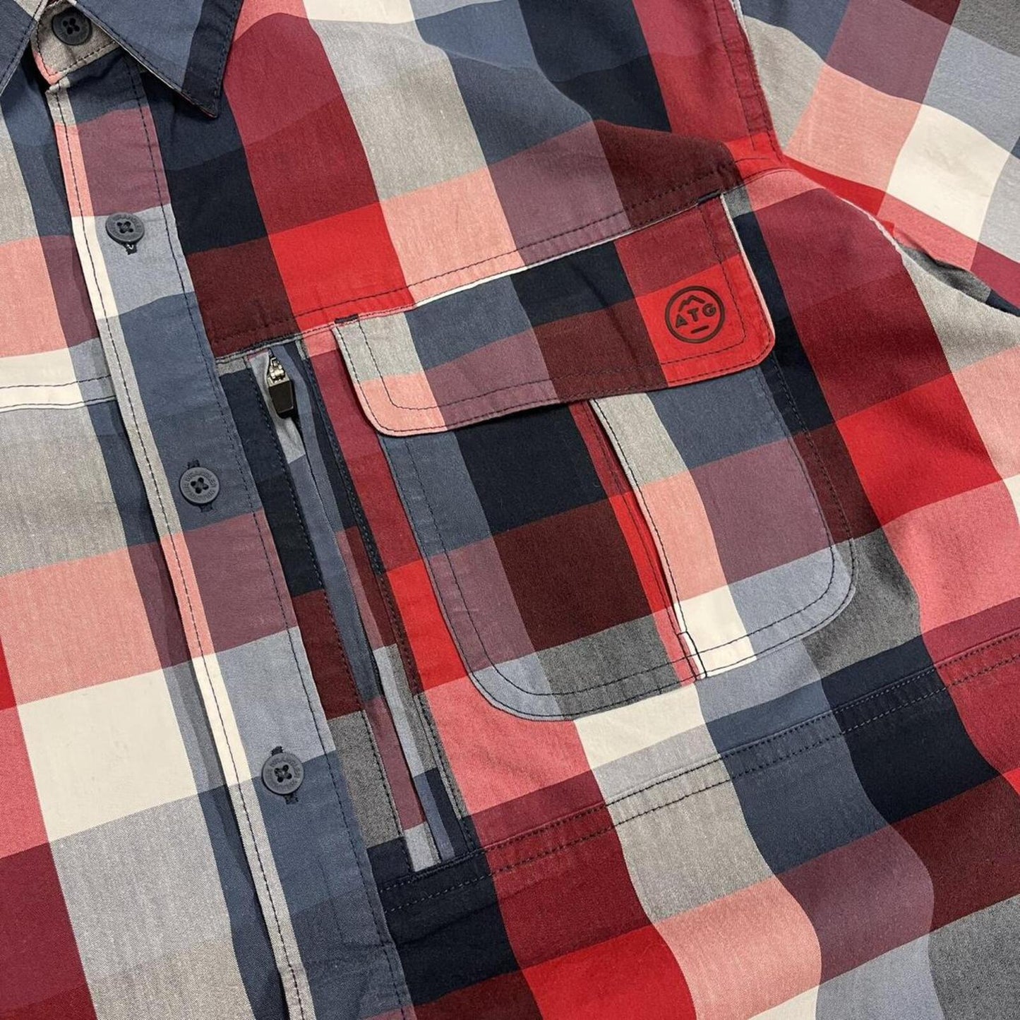 Checkered Wrangler short sleeeve shirt Festival style button down summer shirt