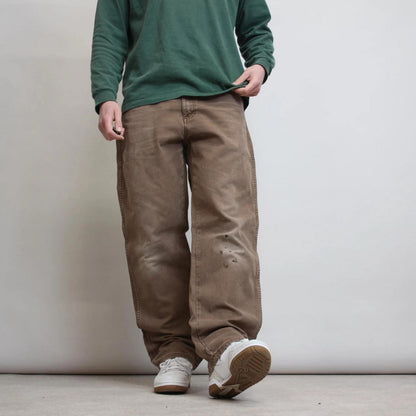 Dickies carpenter jeans W36 L32 brown loose canvas y2k skater cargos
