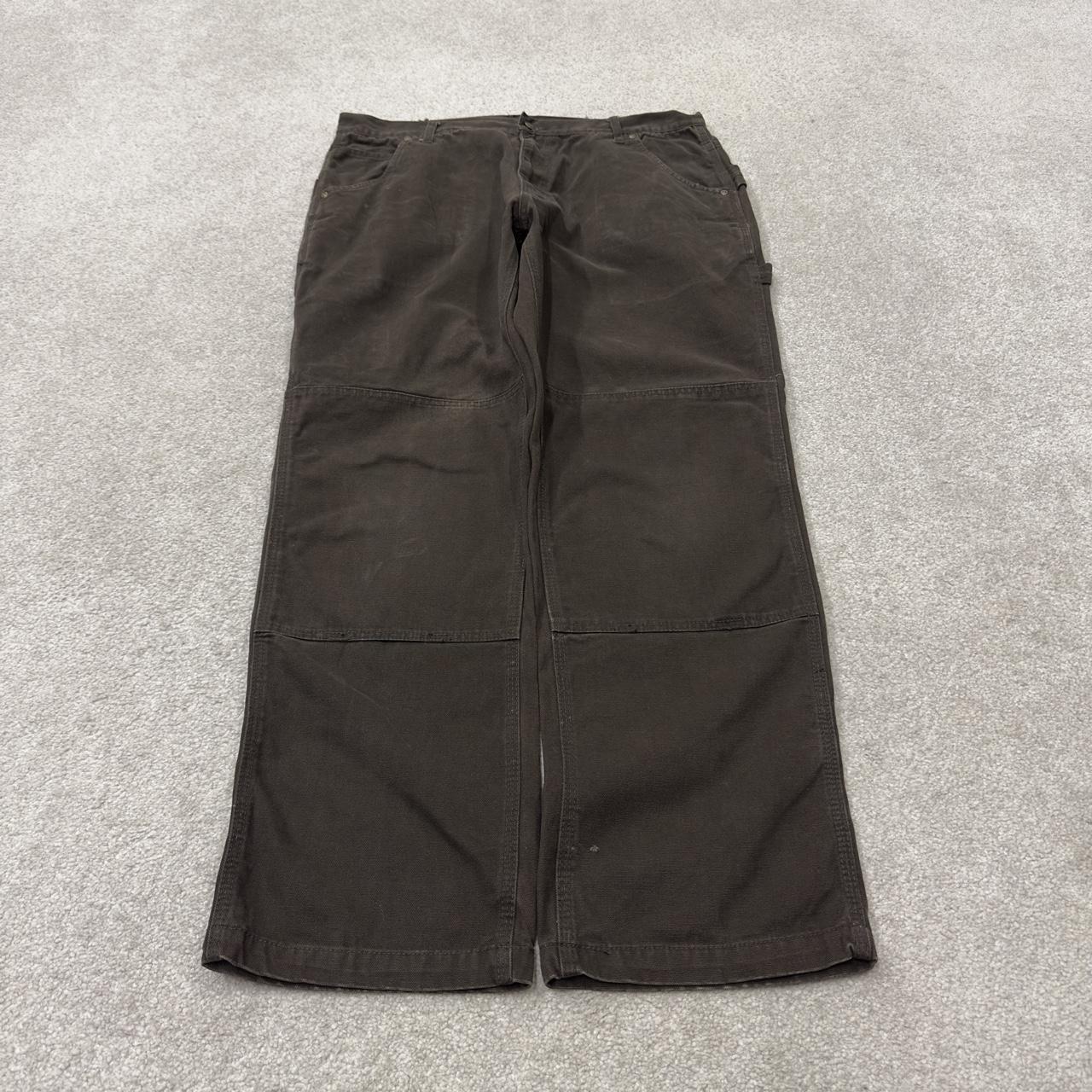 Brown denim carpenter jeans y2k loose W36L32 Lakin Mckey straight leg skater style work cargos