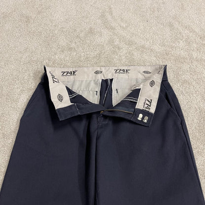 Dickies 774 pants women’s size 2 navy original fit Chino style skate work trousers