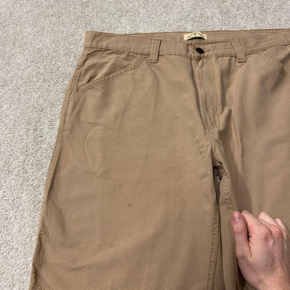 Blue Mountain carpenter shorts y2k tan Loose fit surfer style summer utility shorts