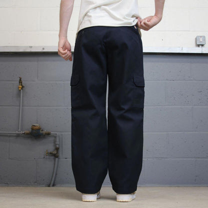 Loose Dickies cargo trousers W32L30 navy chino style relaxed skater cargo pants