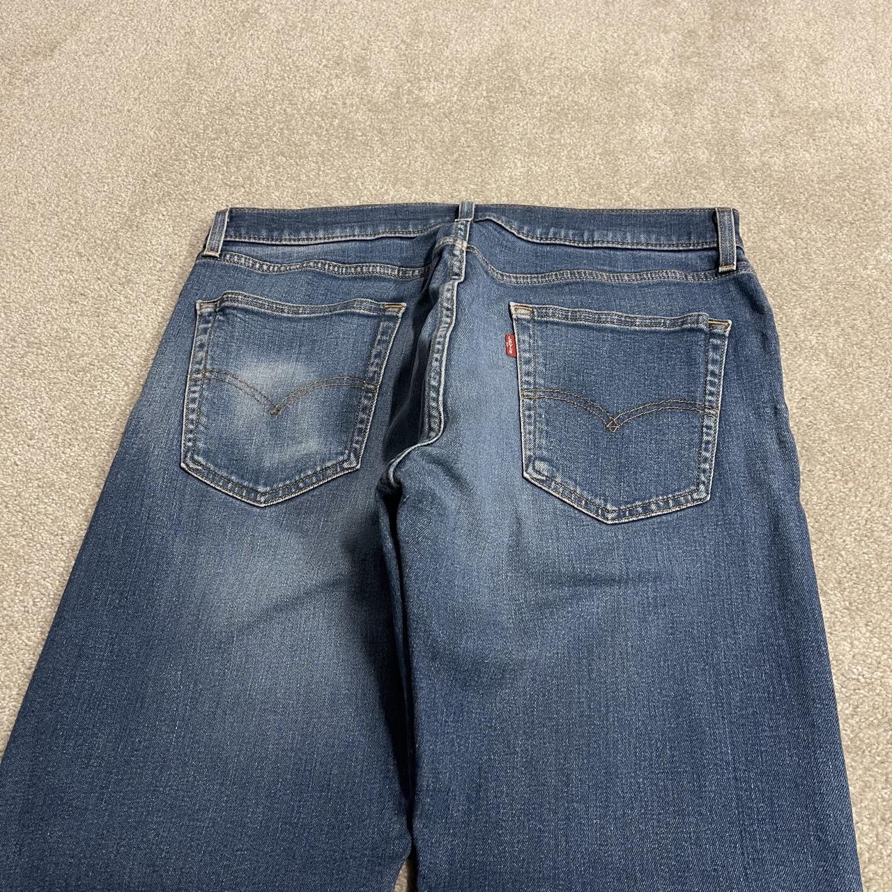 Y2K levi’s 505 jeans W36L30 straight leg washed blue Straight fit 5 pocket pants red tab logo