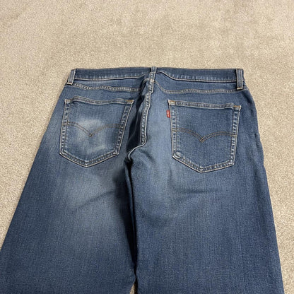 Y2K levi’s 505 jeans W36L30 straight leg washed blue Straight fit 5 pocket pants red tab logo