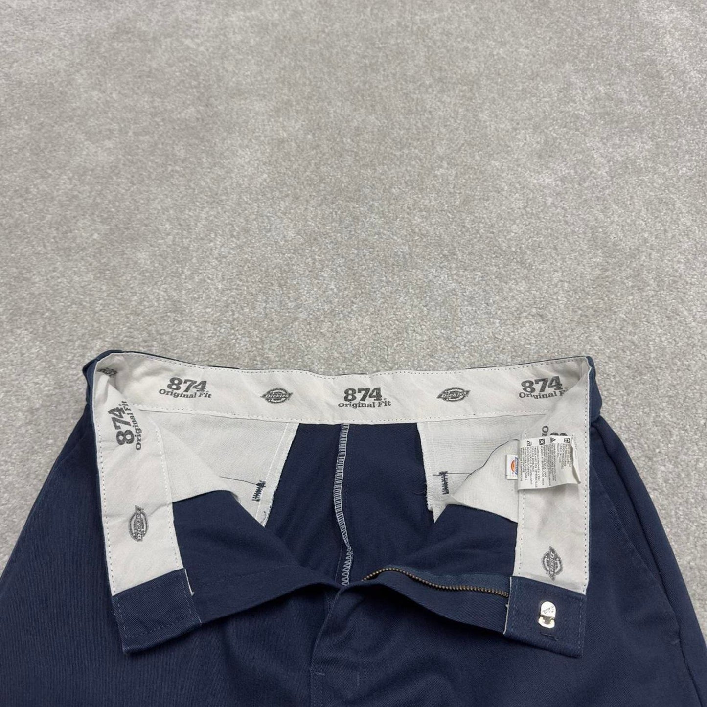 Dickies 874 skater work pants navy loose straight original fit chino style skate trousers