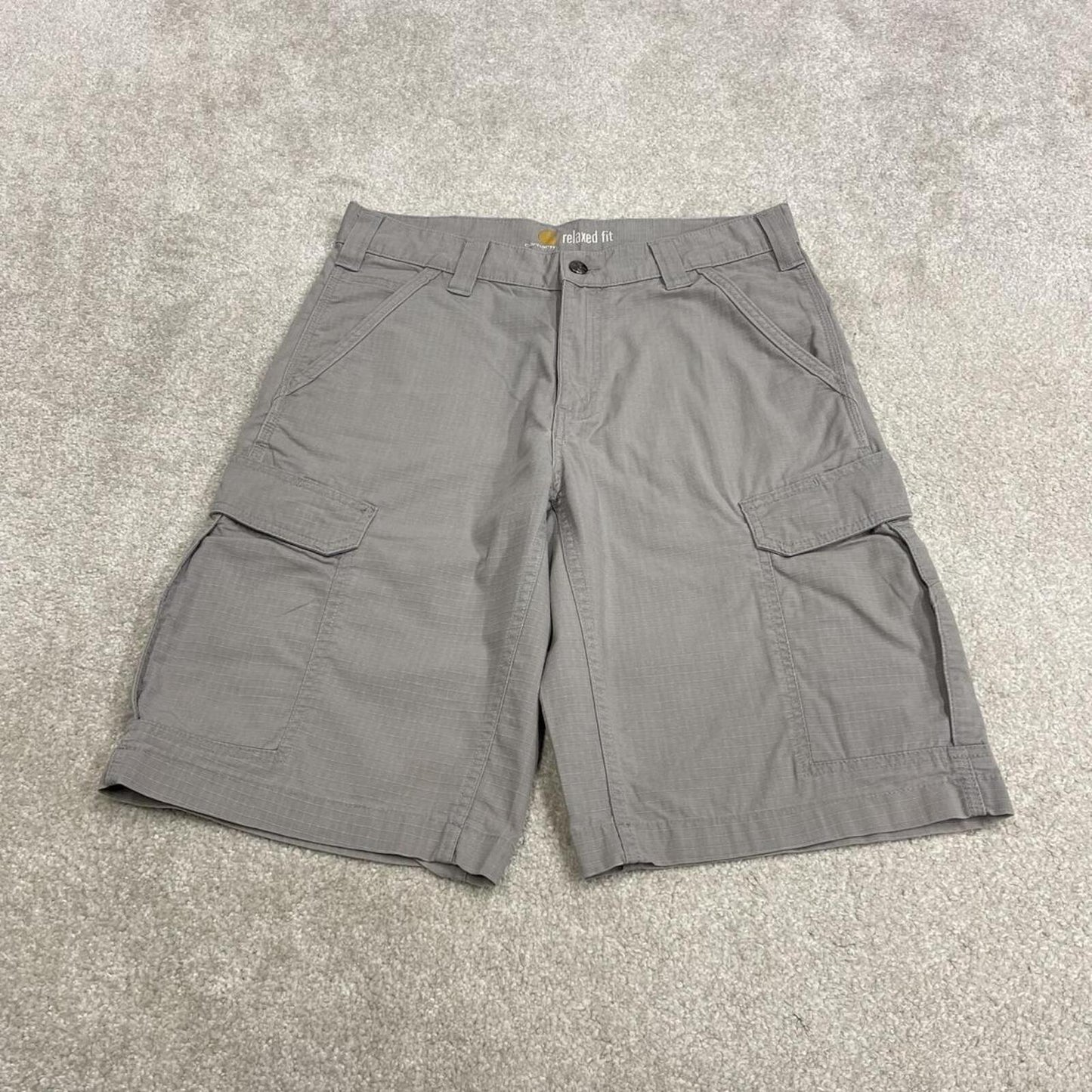 Carhartt cargo shorts y2k loose grey Relaxed fit skater style summer work shorts
