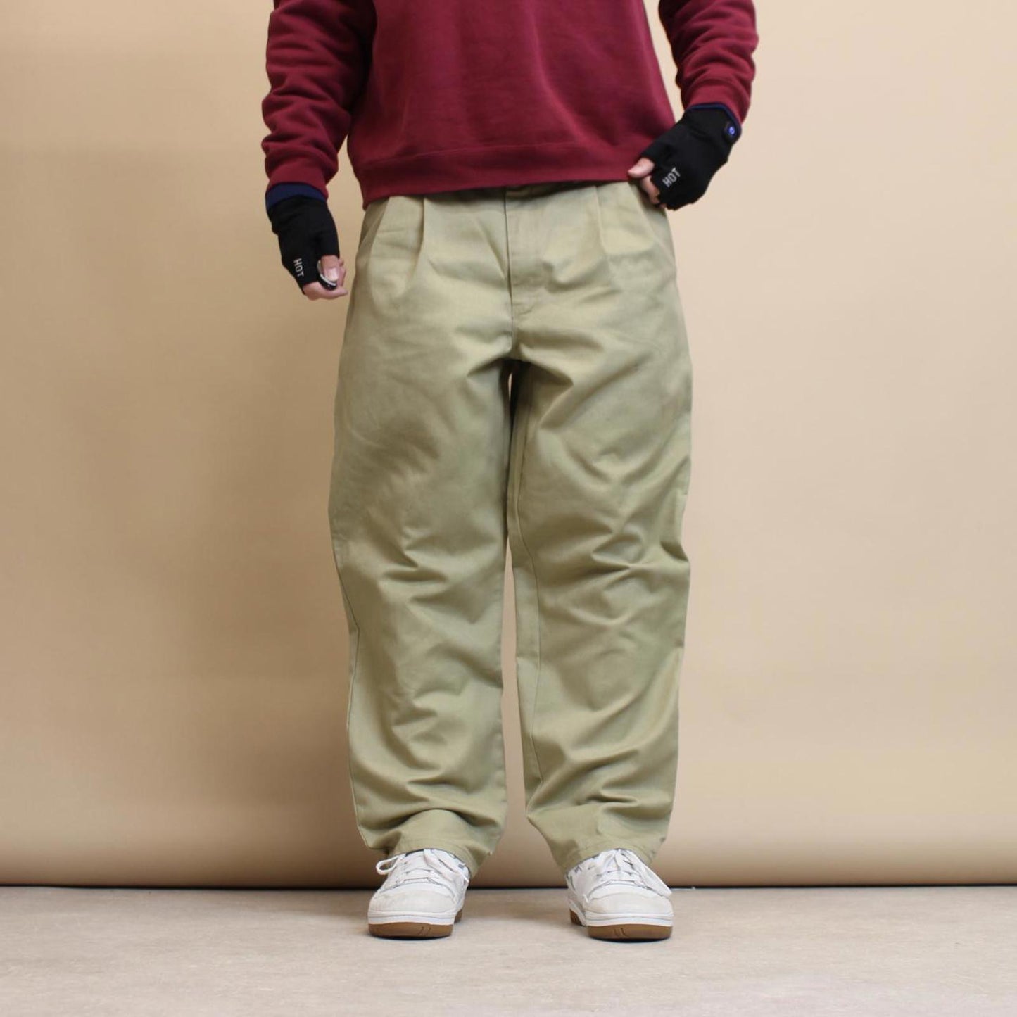 Beige Dickies carpenter pants W38 L30 twill chino style skater pants