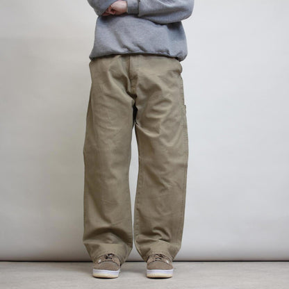 Wrangler carpenter trousers W38L30 tan loose skater style cargo pants