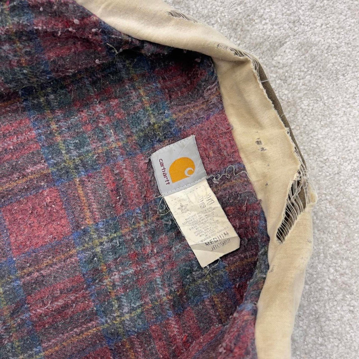 Vintage brown Carhartt Trucker bomber jacket M Detroit cropped