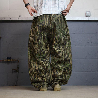 Vintage goretex waterproof baggy pants y2k khaki Cabelas Realtree camo wide leg adjustable trousers