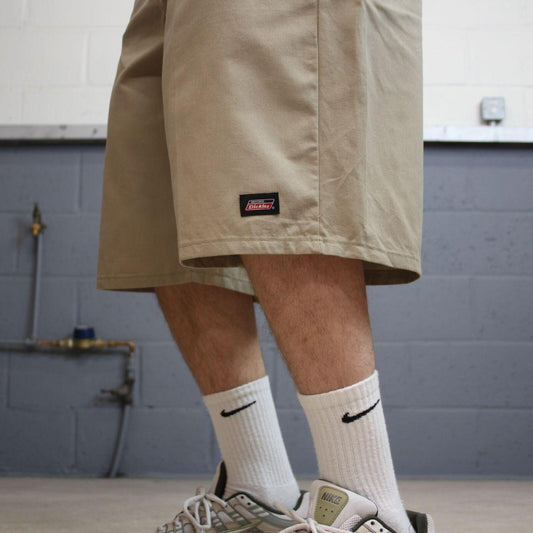 Extra baggy Dickies shorts carpenter khaki Twill chino skater style shorts wide long leg