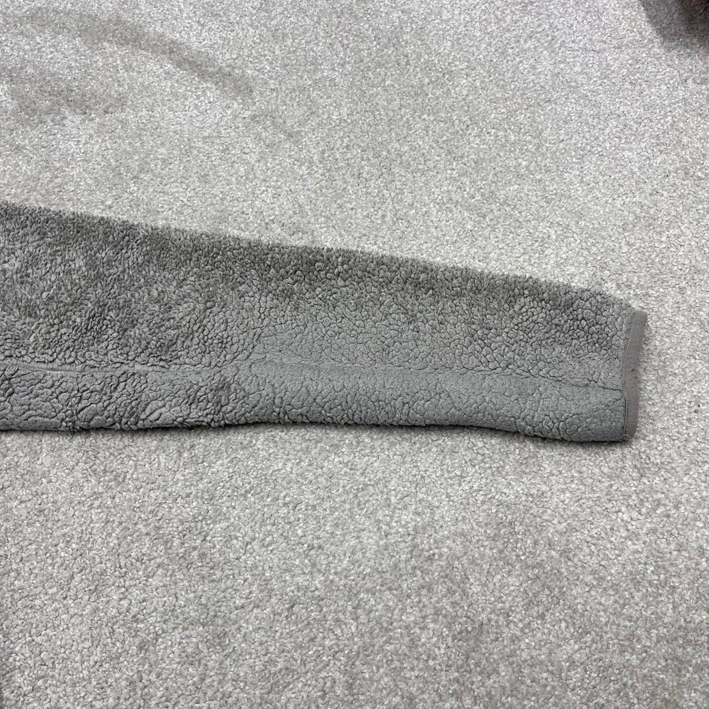 00s Columbia technical fleece M women's grey full zip up y2k teddy bear style autumn