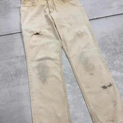 Carhartt carpenter jeans W30L30 beige 90s workwear skate style cargo pants
