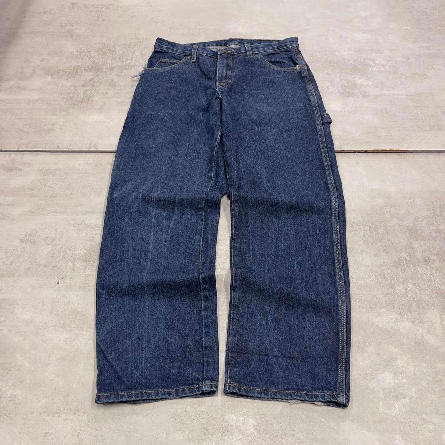 Dickies carpenter jeans W32L30 loose blue denim cargo skater style jeans