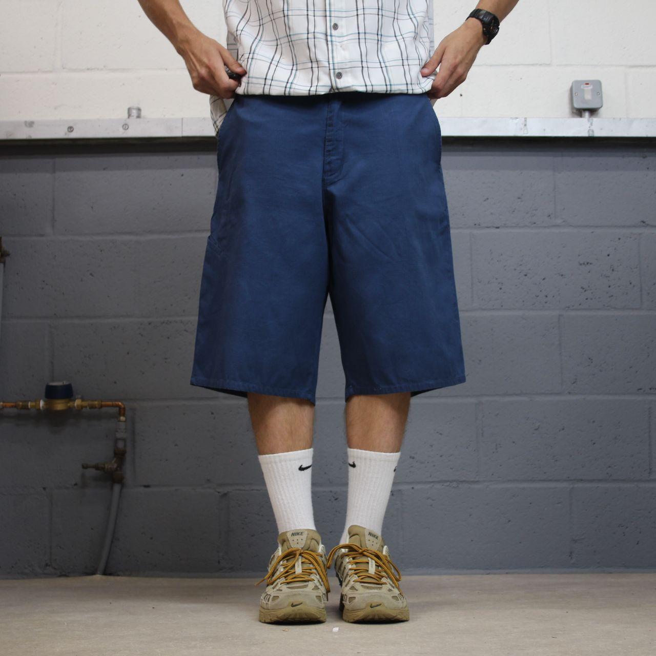 Dickies checkered chino shorts carpenter blue Chino skater / surf shorts loose fit festival