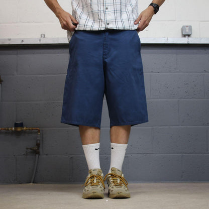 Dickies checkered chino shorts carpenter blue Chino skater / surf shorts loose fit festival