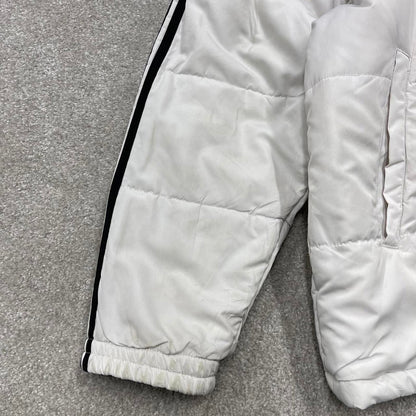 Vintage Y2K adidas reversible windbreaker jacket Padded embroidered side stripe technical coat