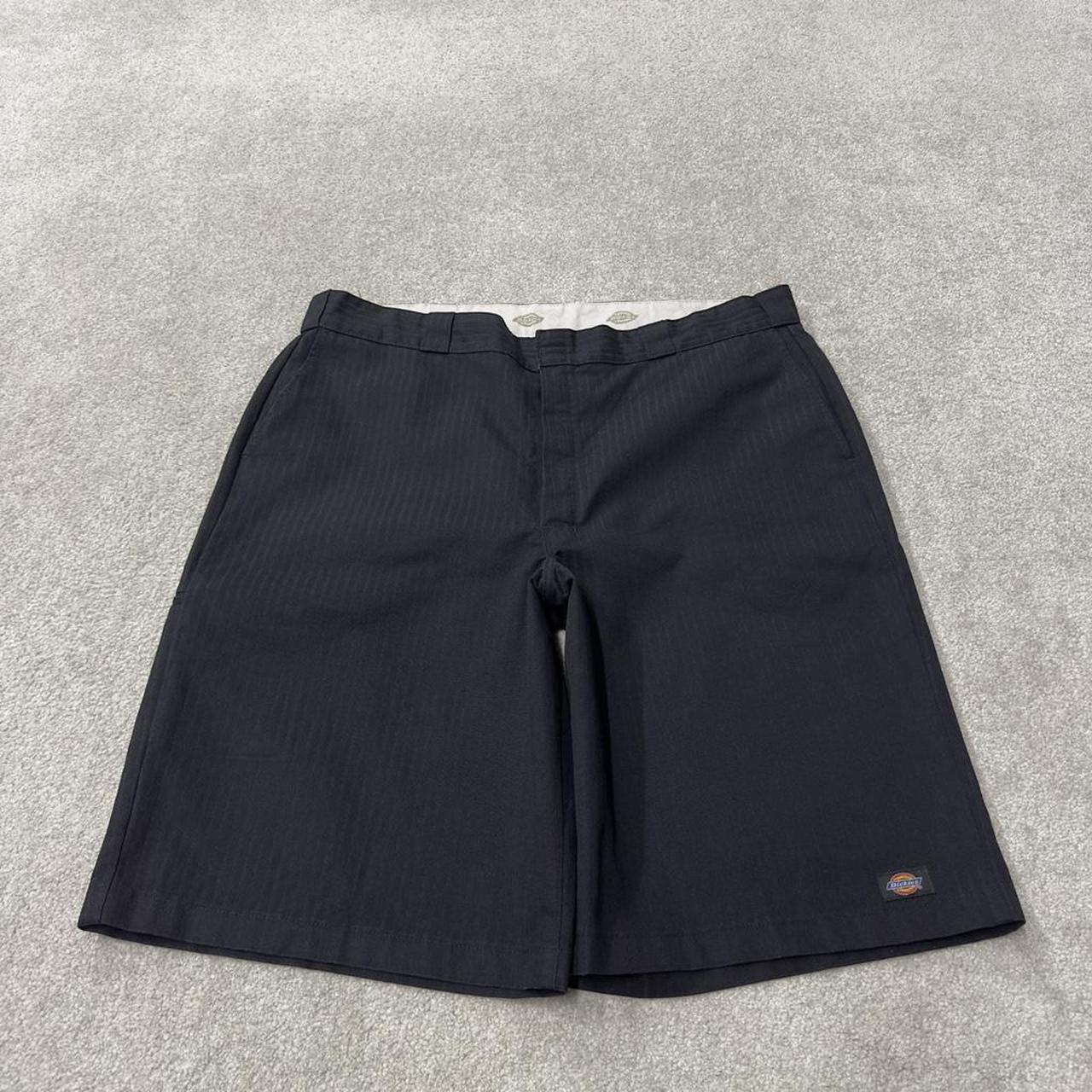 Dickies baggy stripe chino shorts black carpenter Stripey Skater / surf style shorts baggy fit