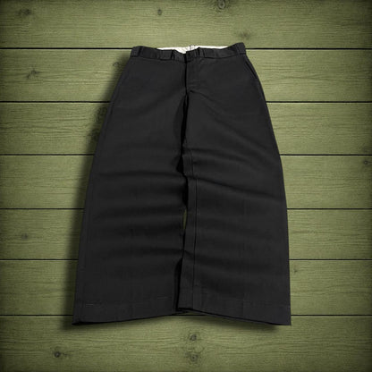Vintage Dickies work pants y2k loose fit black loose chino 90s skater style trousers
