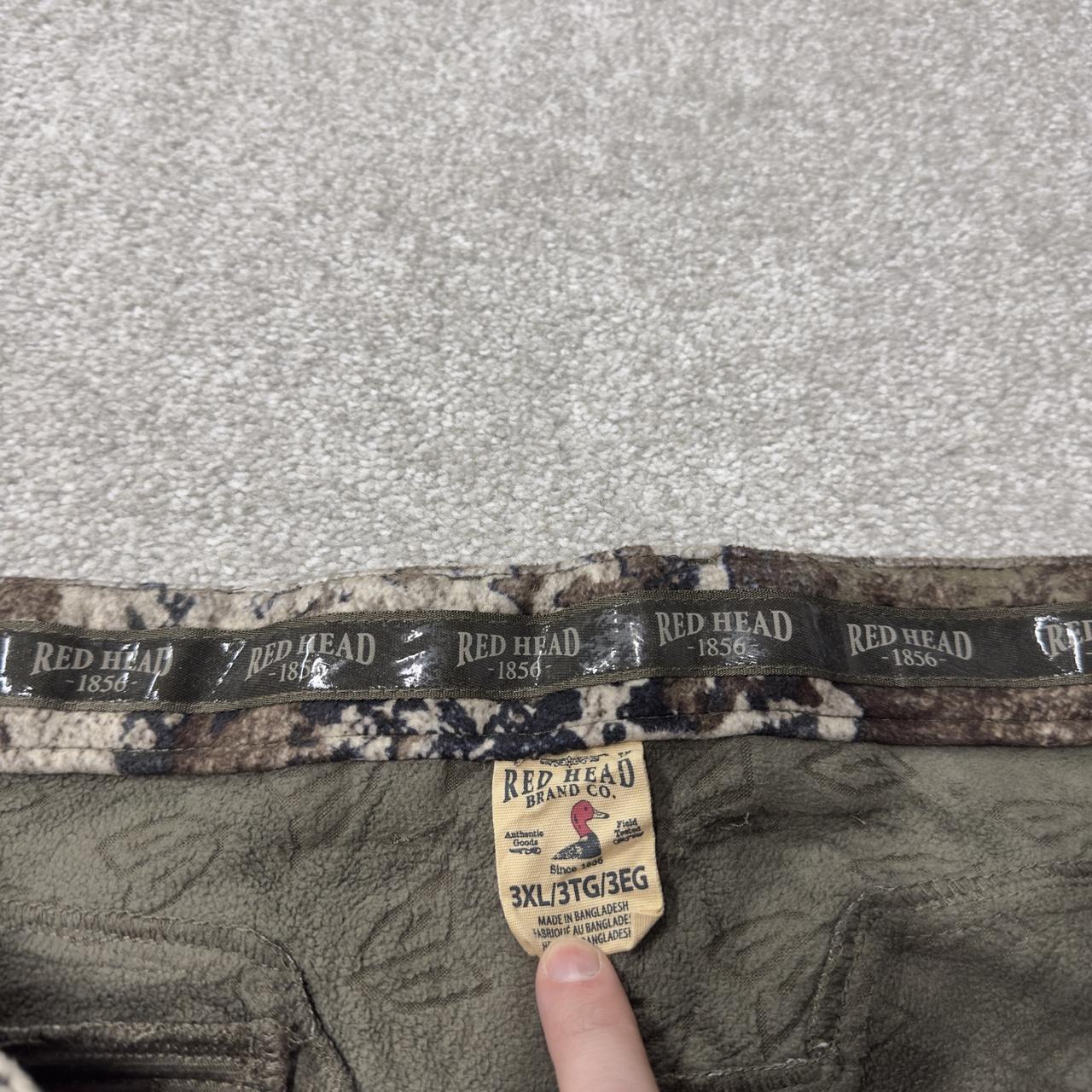Vintage Red Head camo cargo pants khaki 3XL Loose fit fleece camouflage Y2K hunting style trousers