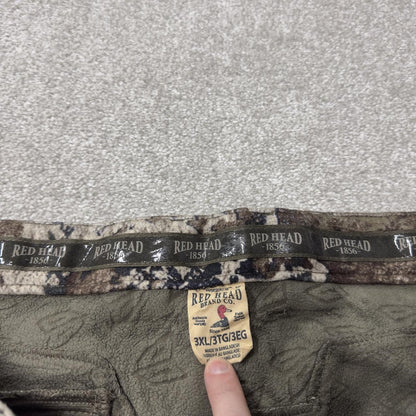 Vintage Red Head camo cargo pants khaki 3XL Loose fit fleece camouflage Y2K hunting style trousers