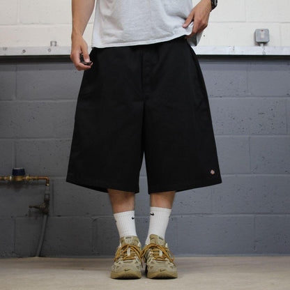 Dickies baggy chino shorts carpenter black Chino style skater shorts long wide leg festival