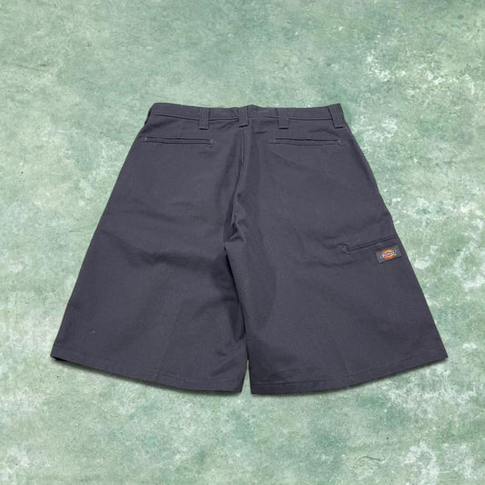 Y2k loose Dickies chino shorts skater style grey Long wide leg chino summer festival shorts