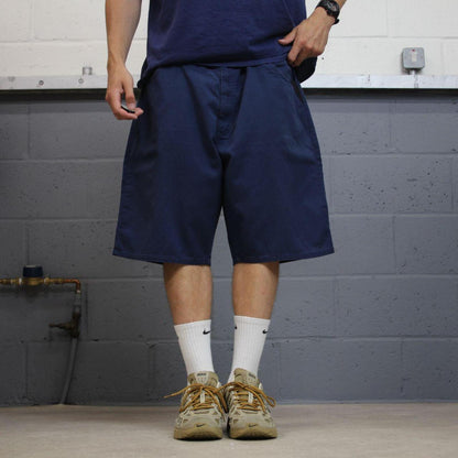 Dickies chino shorts Y2K navy Chino style skater shorts loose leg festival