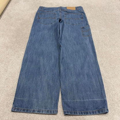 90s baggy carpenter skate jeans W36L30 loose blue Attitude denim y2k hip hop style pants