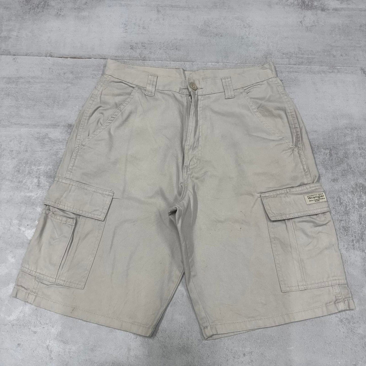 Mens Baggy Wrangler Cargo Shorts W30