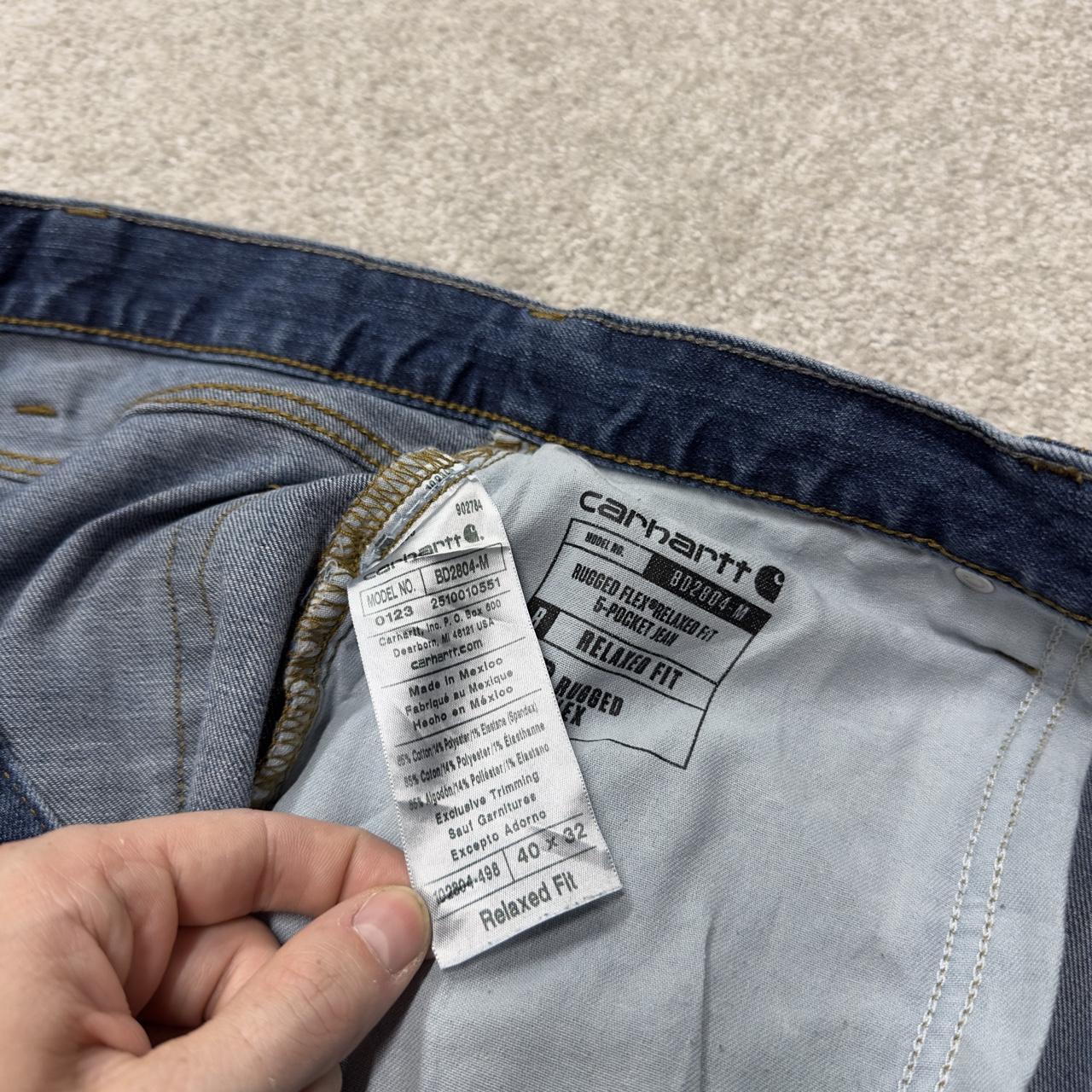 Y2K Carhartt straight leg jeans y2k W40L32 blue Relaxed fit 2000s style workwear jeans
