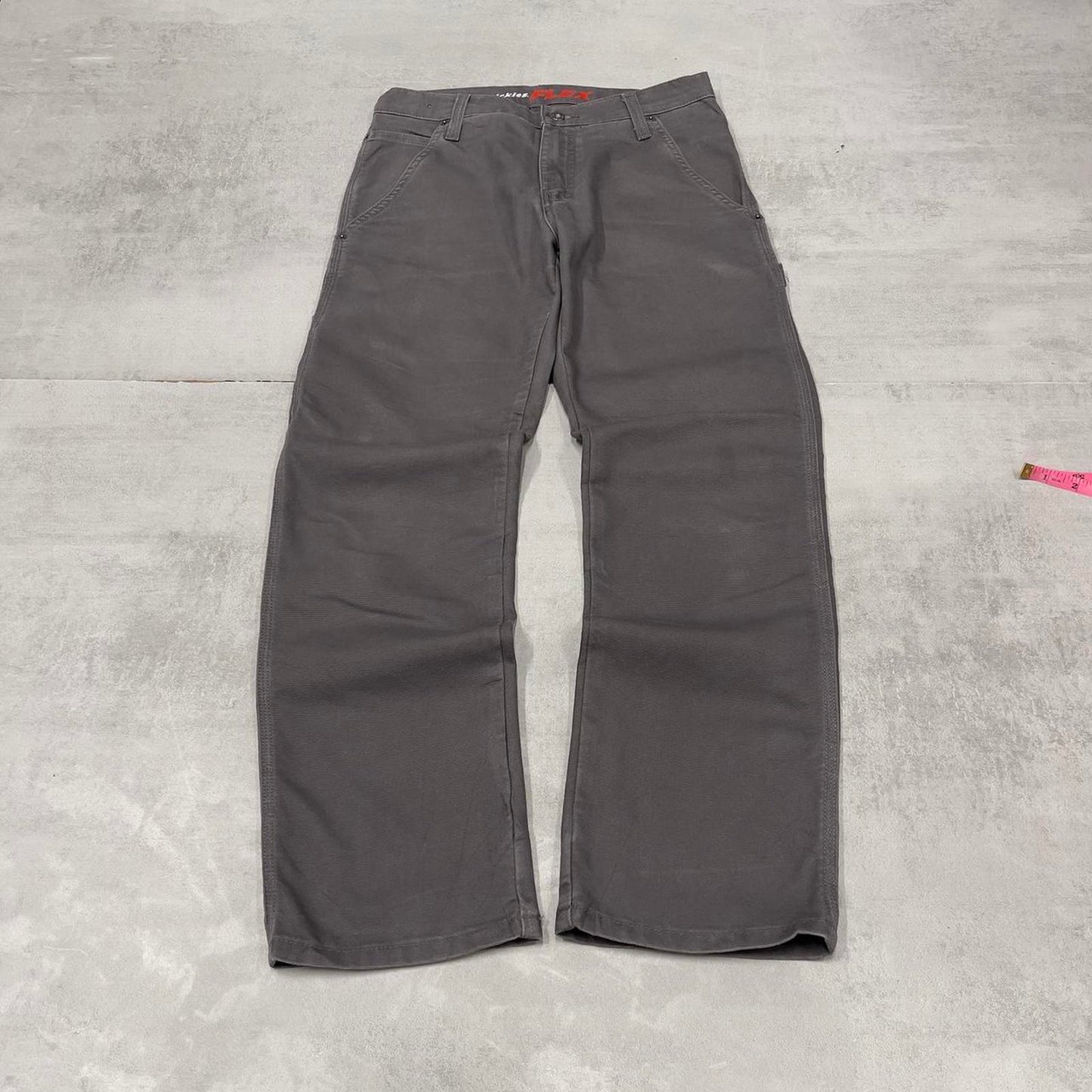 Grey Dickies carpenter jeans W30L30 regular fit canvasy 90s skater style cargo pants