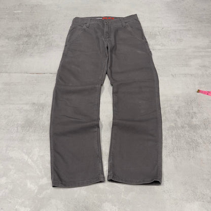 Grey Dickies carpenter jeans W30L30 regular fit canvasy 90s skater style cargo pants