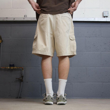 Y2K Columbia cargo technical shorts beige Loose chino utility summer festival hiking shorts