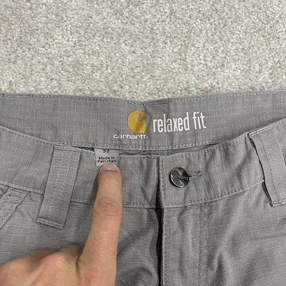 Carhartt cargo shorts y2k loose grey Relaxed fit skater style summer work shorts